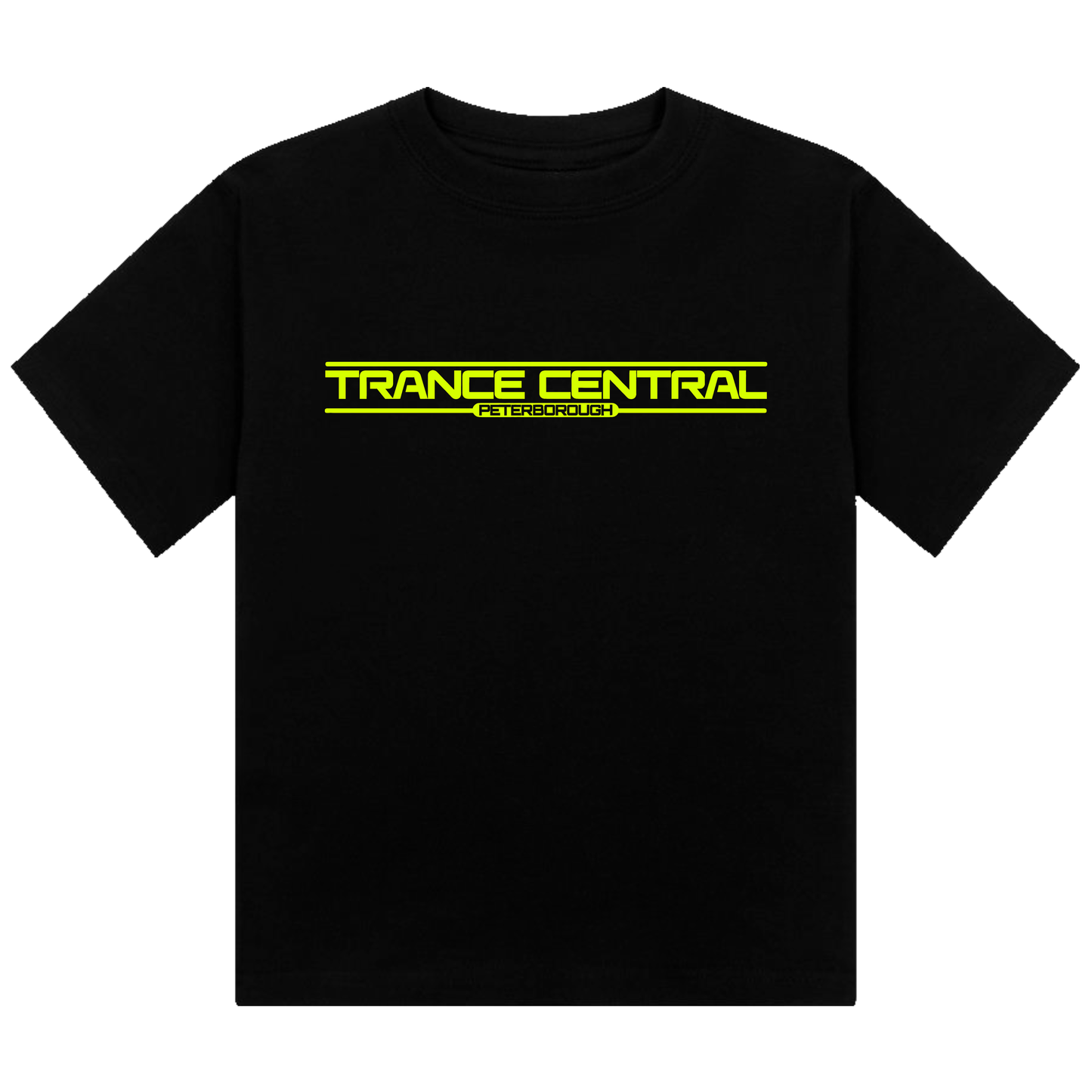 Trance Central Neon UV Reactive Logo Cropped Tshirt