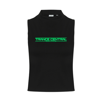 Trance Central Neon UV Reactive Logo Sleeveless Crop