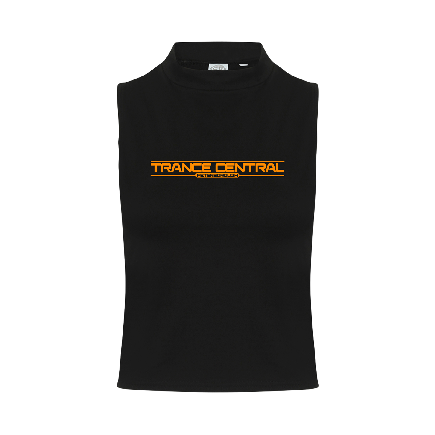 Trance Central Neon UV Reactive Logo Sleeveless Crop