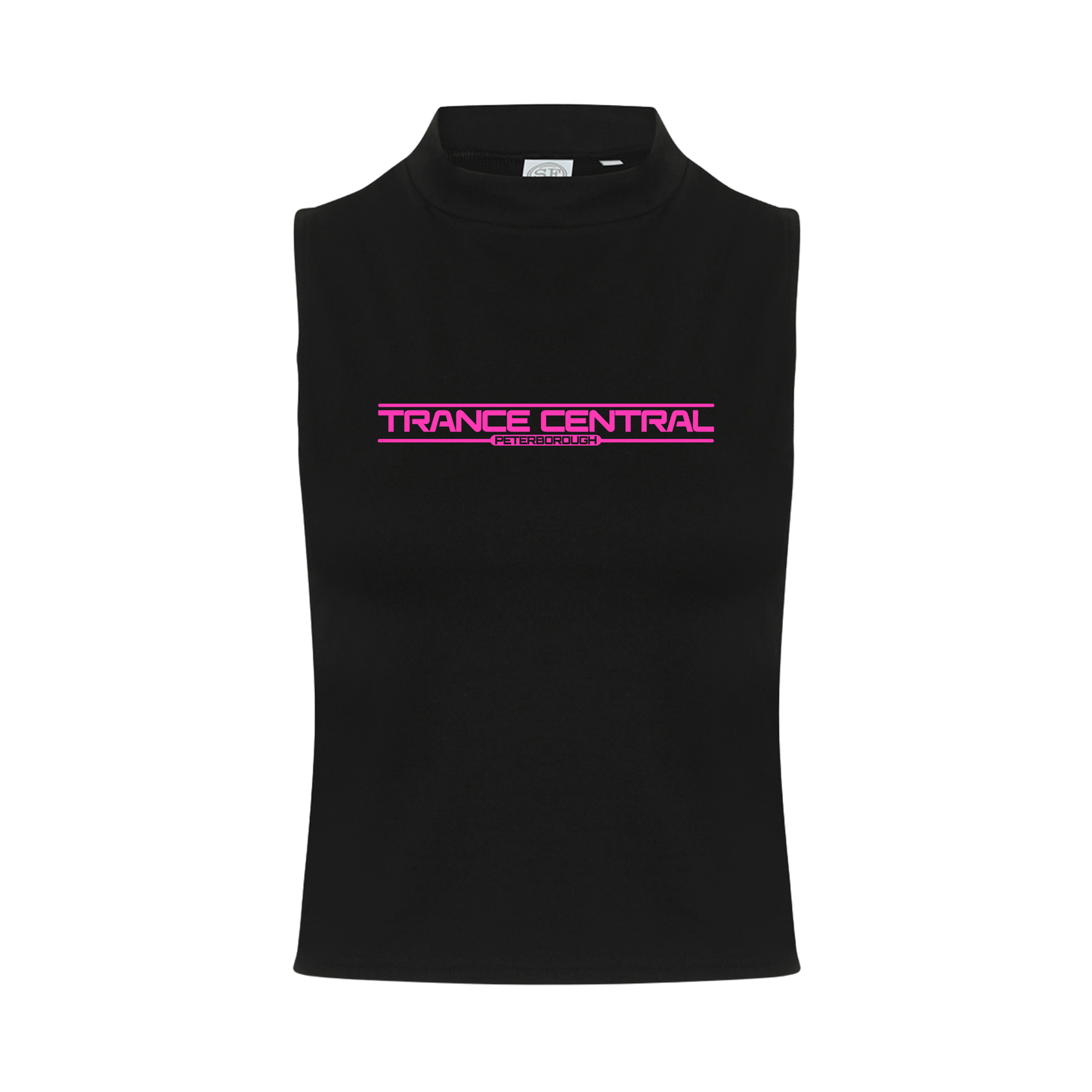 Trance Central Neon UV Reactive Logo Sleeveless Crop