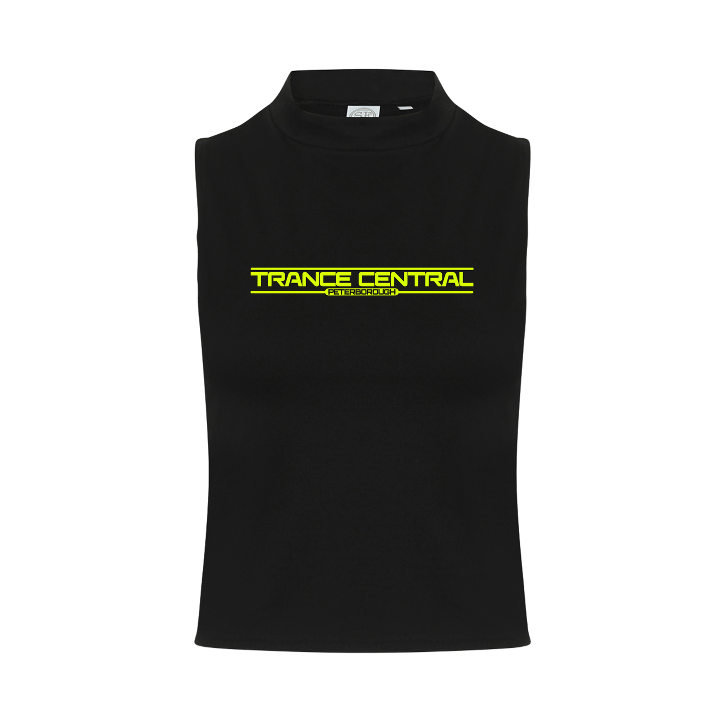 Trance Central Neon UV Reactive Logo Sleeveless Crop