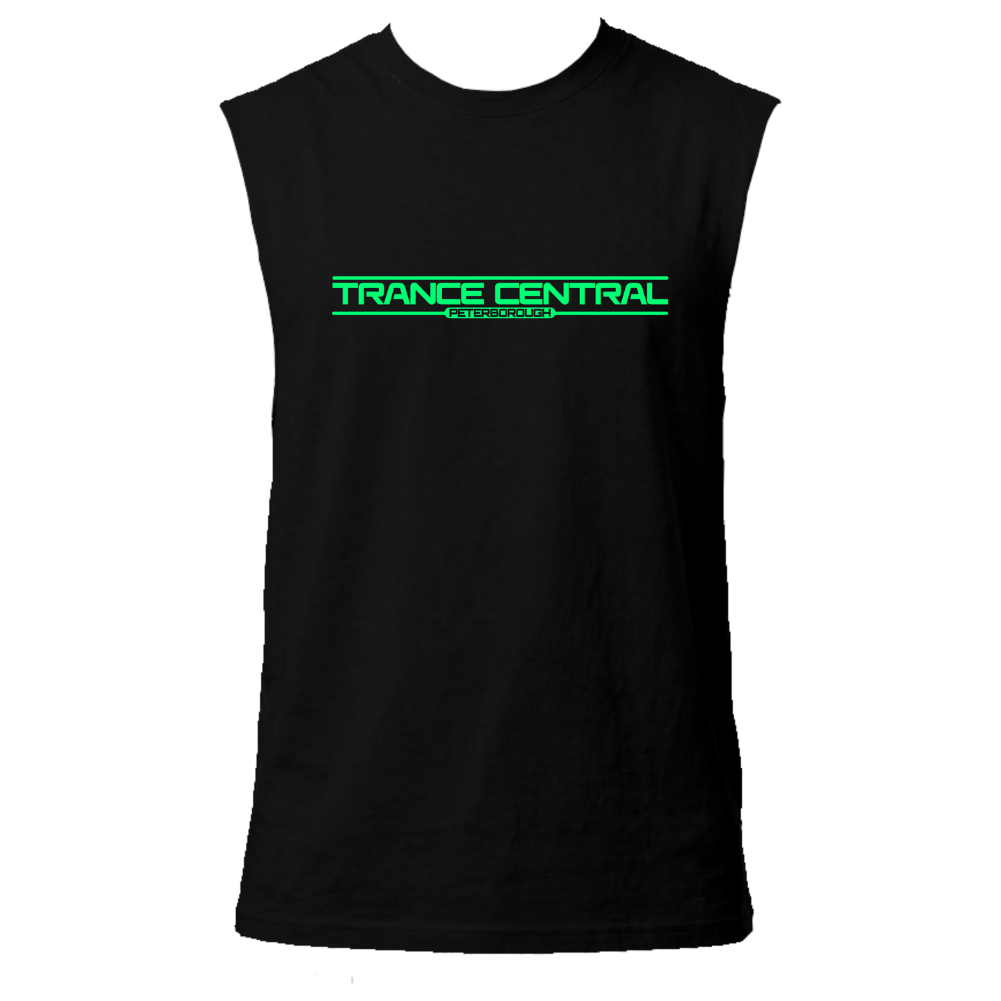 Trance Central Neon UV Reactive Logo Sleeveless Tshirt