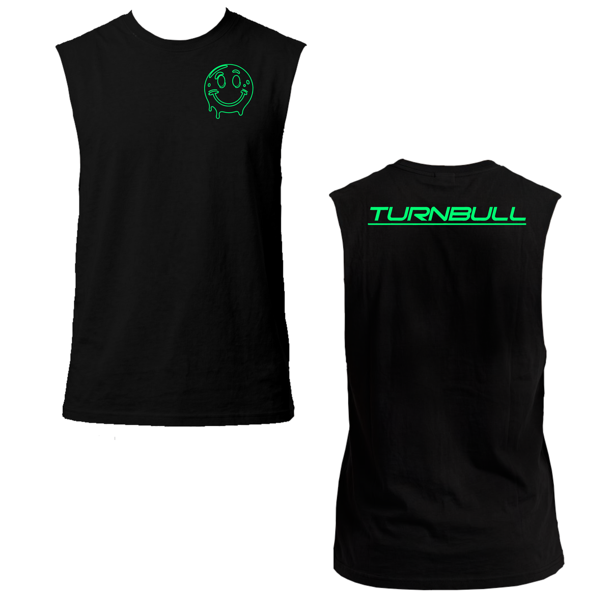 Turnbull Backprint  Neon UV Reactive Sleeveless Tshirt