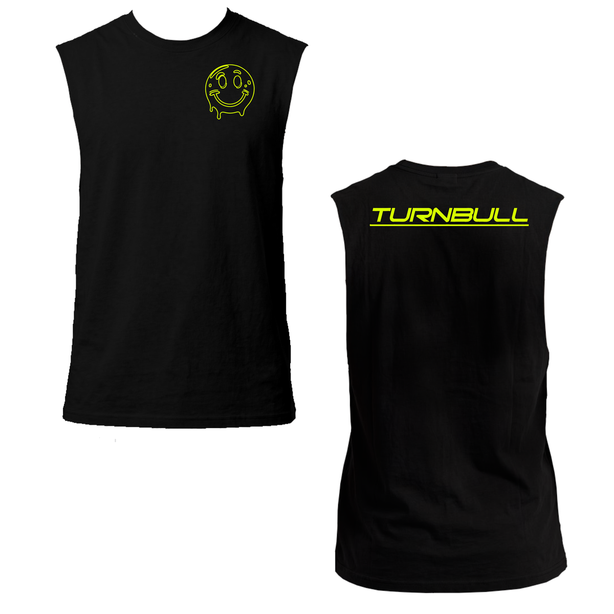 Turnbull Backprint  Neon UV Reactive Sleeveless Tshirt