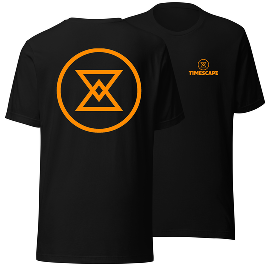Timescape Neon UV Reactive Front & Back Logo Classic Short Sleeved Tshirt