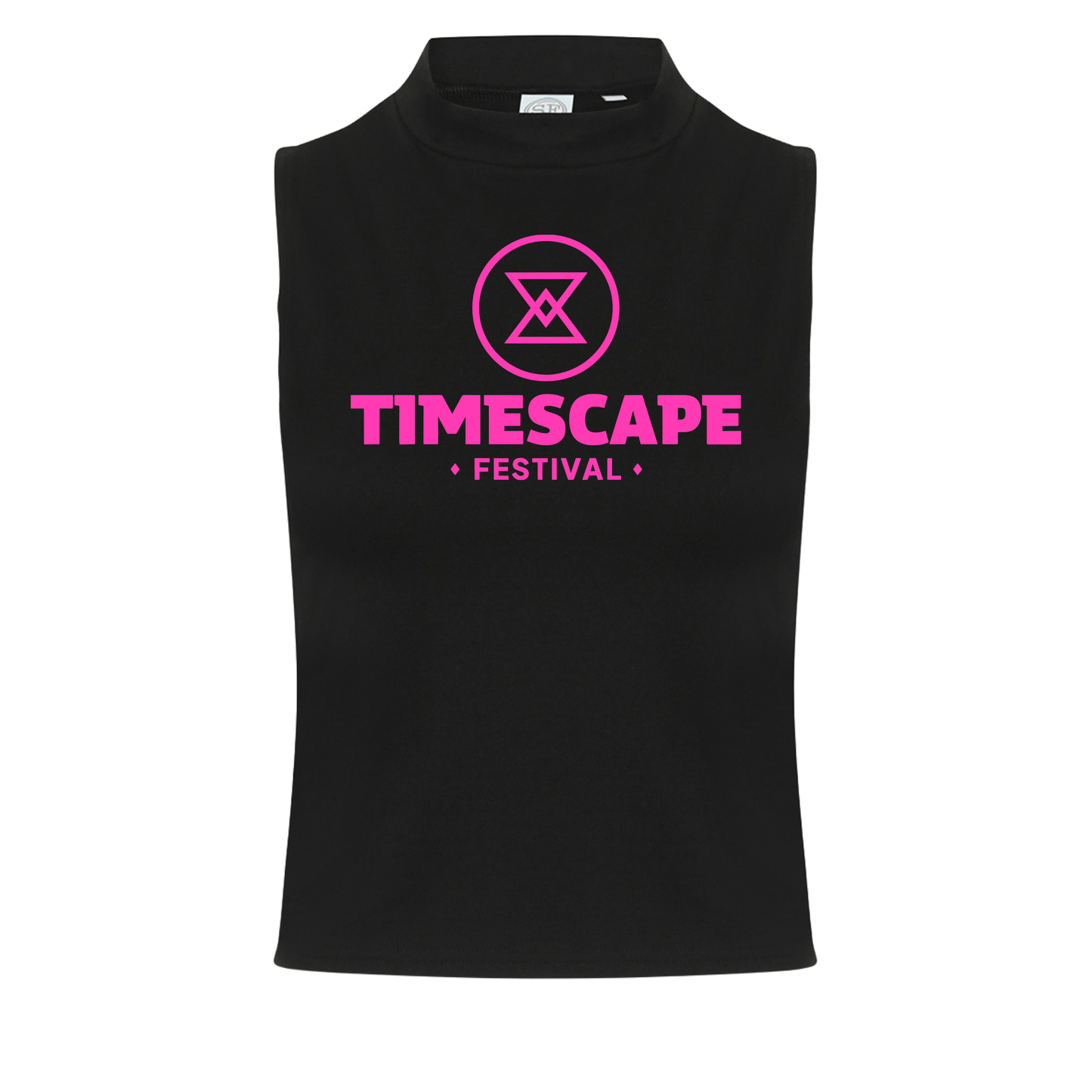 Timescape Neon UV Reactive Logo Sleeveless Crop