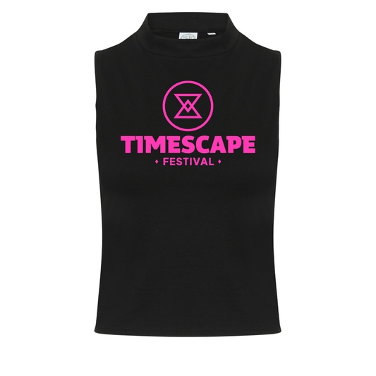 Timescape Neon UV Reactive Logo Sleeveless Crop