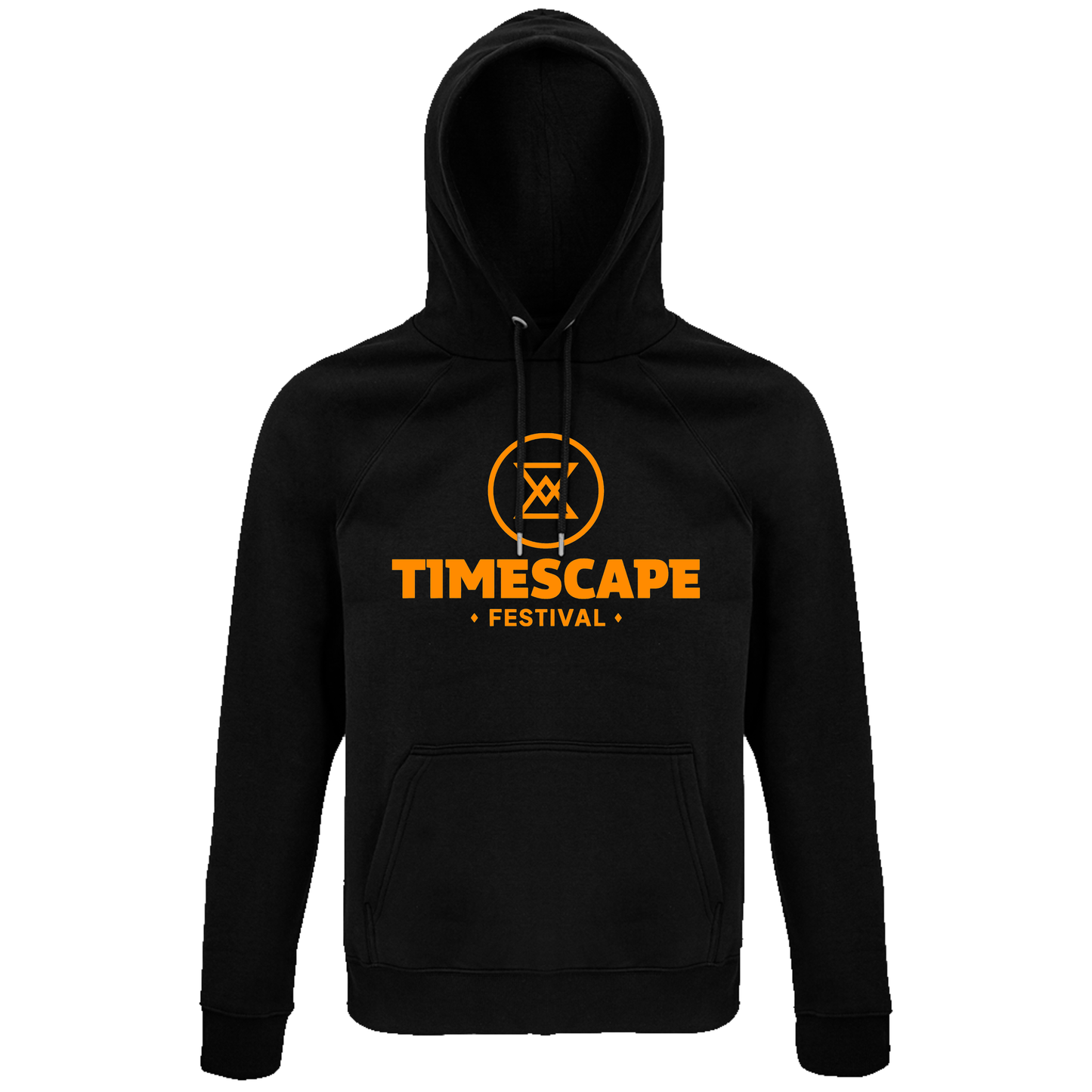 Timescape Neon UV reactive Logo Organic Hoodie