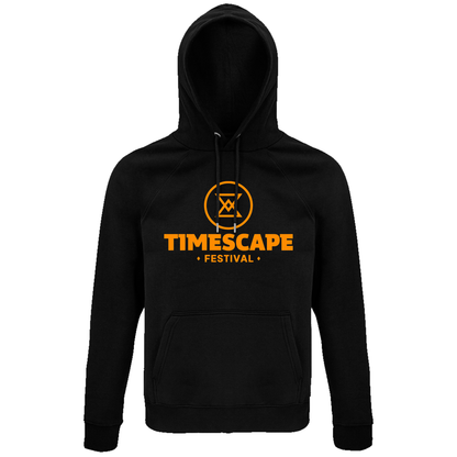 Timescape Neon UV reactive Logo Organic Hoodie