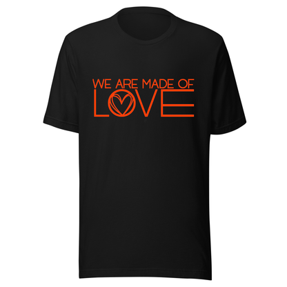 We Are Made Of Love UV Reactive Classic Short Sleeved Tshirt