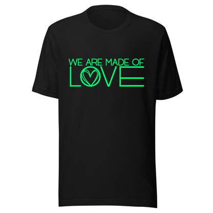 We Are Made Of Love UV Reactive Classic Short Sleeved Tshirt