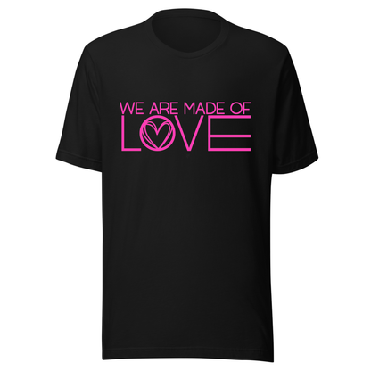 We Are Made Of Love UV Reactive Classic Short Sleeved Tshirt