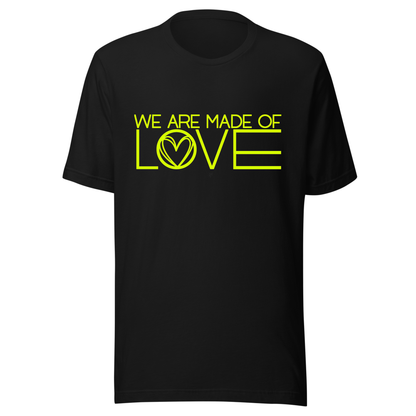 We Are Made Of Love UV Reactive Classic Short Sleeved Tshirt