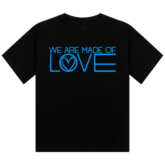 We Are Made Of Love Neon UV Reactive Cropped Tshirt