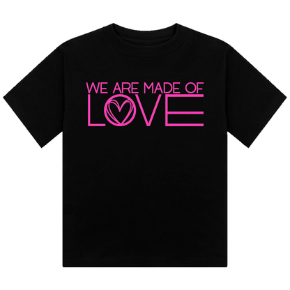 We Are Made Of Love Neon UV Reactive Cropped Tshirt