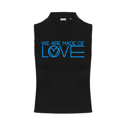 We Are Made Of Love Neon UV Reactive Sleeveless Crop
