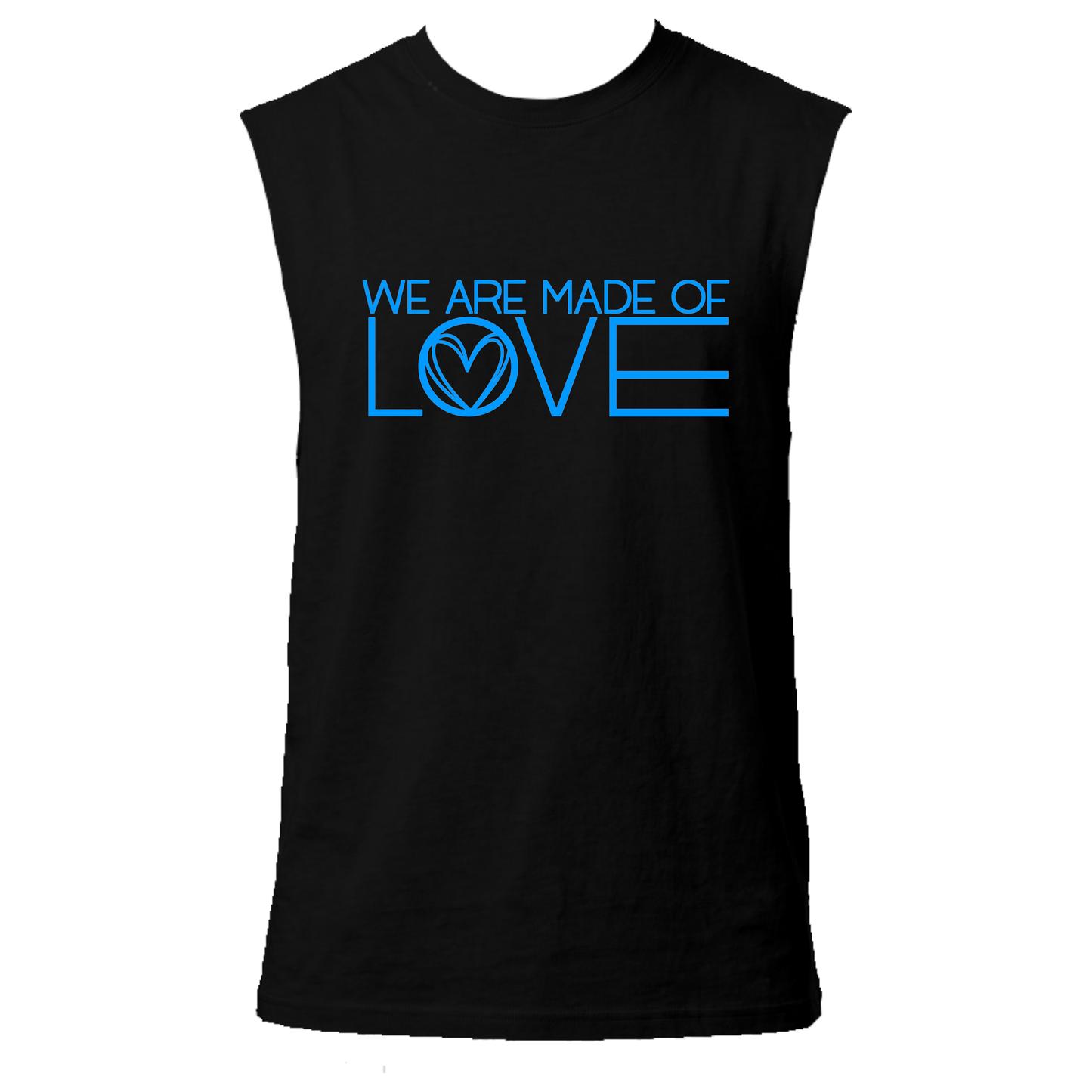 We Are Made Of Love Neon UV Reactive Sleeveless Tshirt