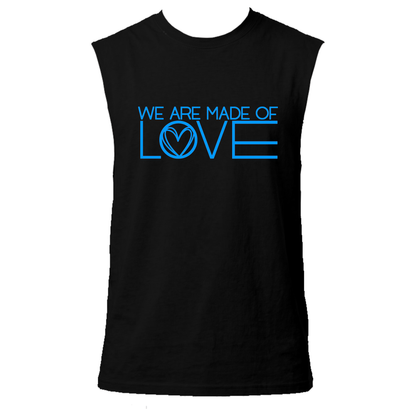 We Are Made Of Love Neon UV Reactive Sleeveless Tshirt
