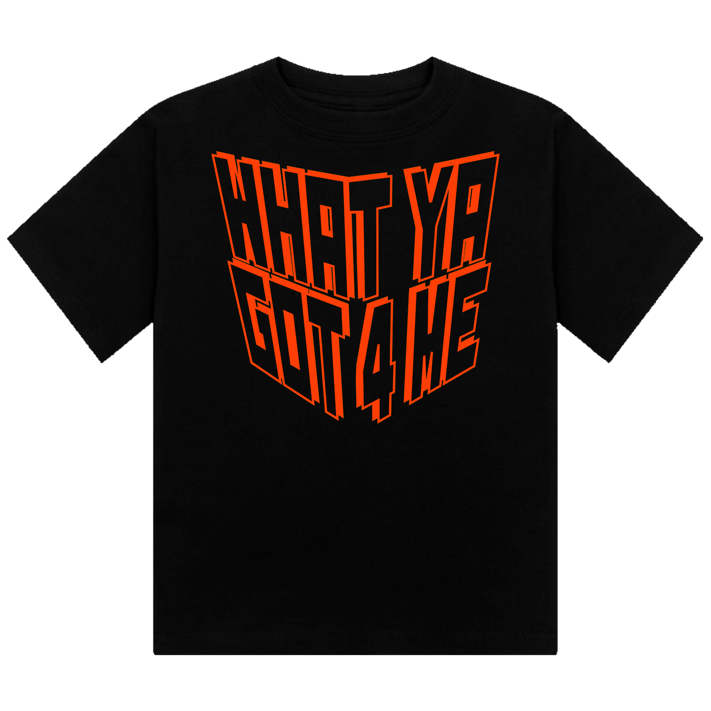 What Ya Got 4 Me Neon UV Reactive Cropped Tshirt