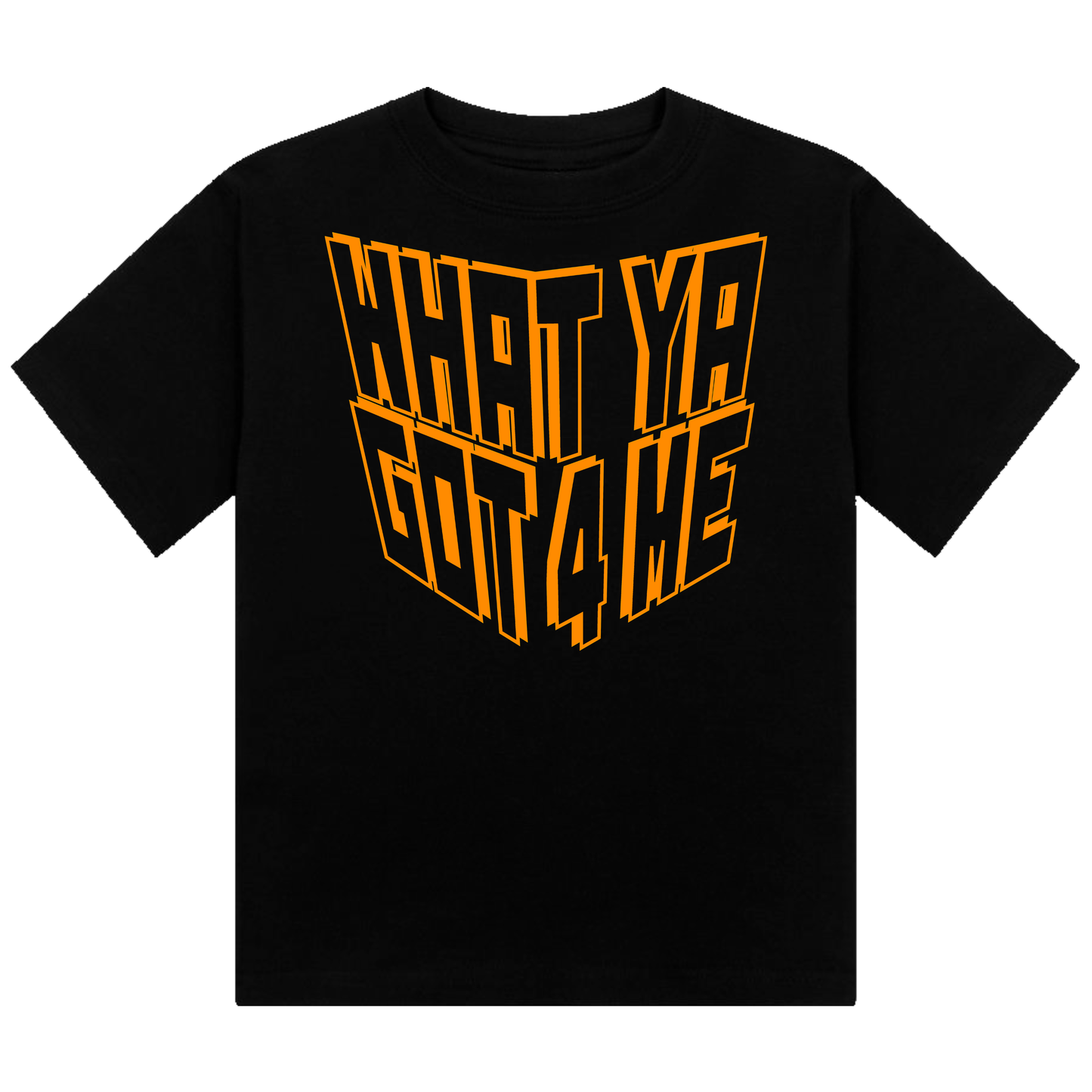 What Ya Got 4 Me Neon UV Reactive Cropped Tshirt