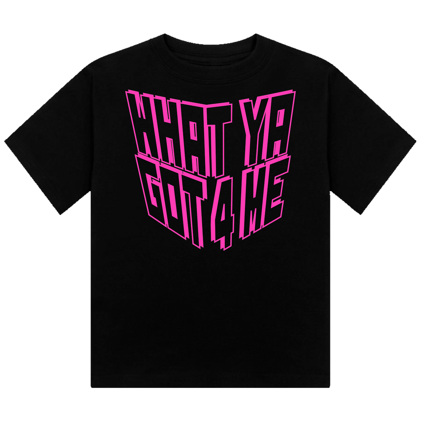 What Ya Got 4 Me Neon UV Reactive Cropped Tshirt