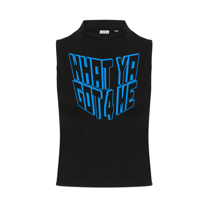 What Ya Got 4 Me Neon UV Reactive Sleeveless Crop
