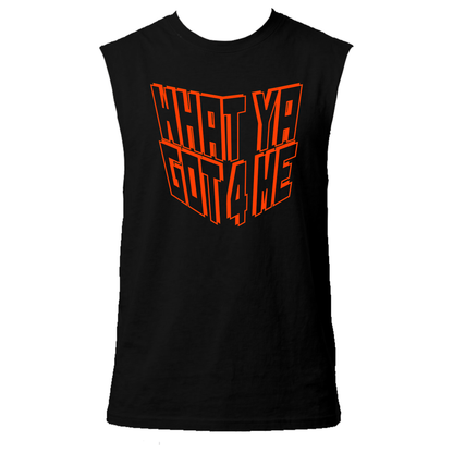 What Ya Got 4 Me Neon UV Reactive Sleeveless Tshirt