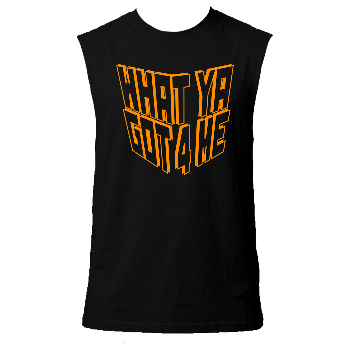 What Ya Got 4 Me Neon UV Reactive Sleeveless Tshirt