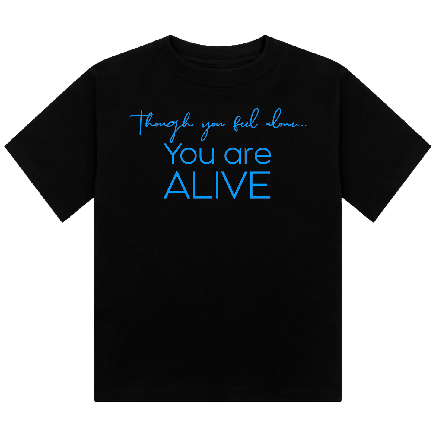 You Are Alive Neon UV Reactive Cropped Tshirt