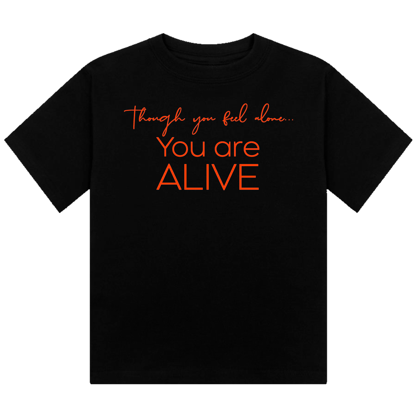 You Are Alive Neon UV Reactive Cropped Tshirt
