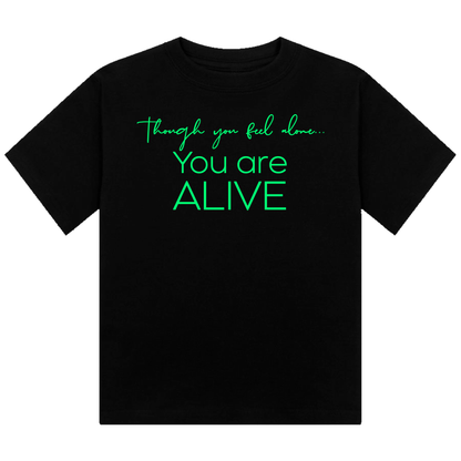 You Are Alive Neon UV Reactive Cropped Tshirt