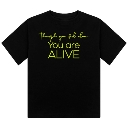 You Are Alive Neon UV Reactive Cropped Tshirt