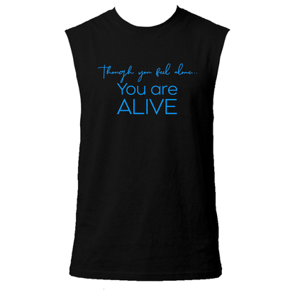 You Are Alive Neon UV Reactive Sleeveless Tshirt