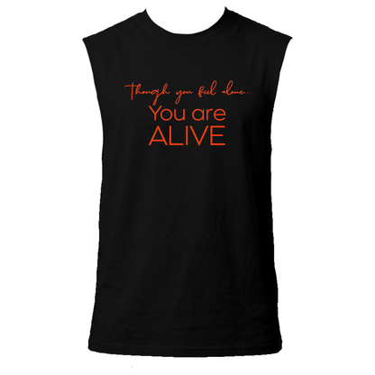 You Are Alive Neon UV Reactive Sleeveless Tshirt
