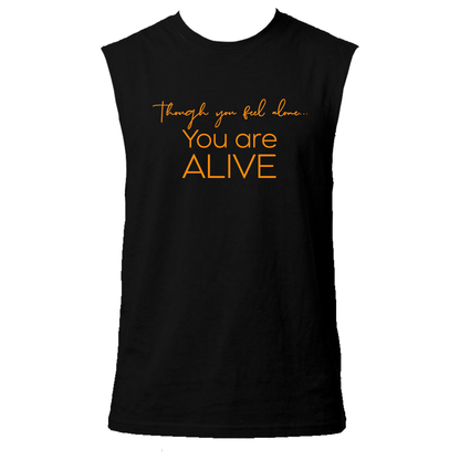 You Are Alive Neon UV Reactive Sleeveless Tshirt