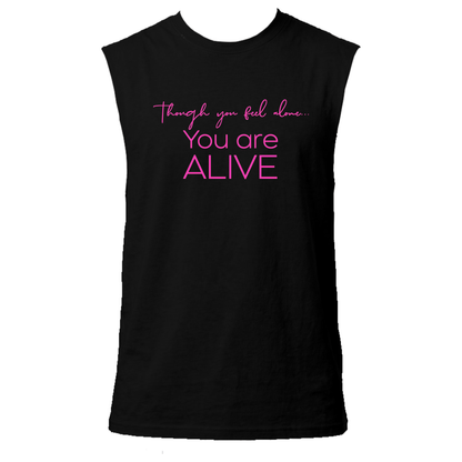 You Are Alive Neon UV Reactive Sleeveless Tshirt
