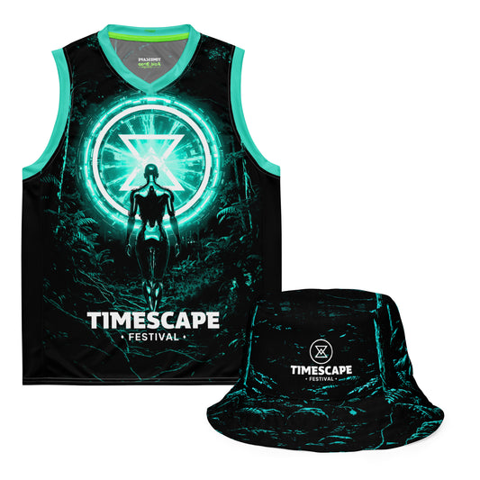 Timescape 'Returning' Basketball Jersey & Reversable Bucket Hat Set